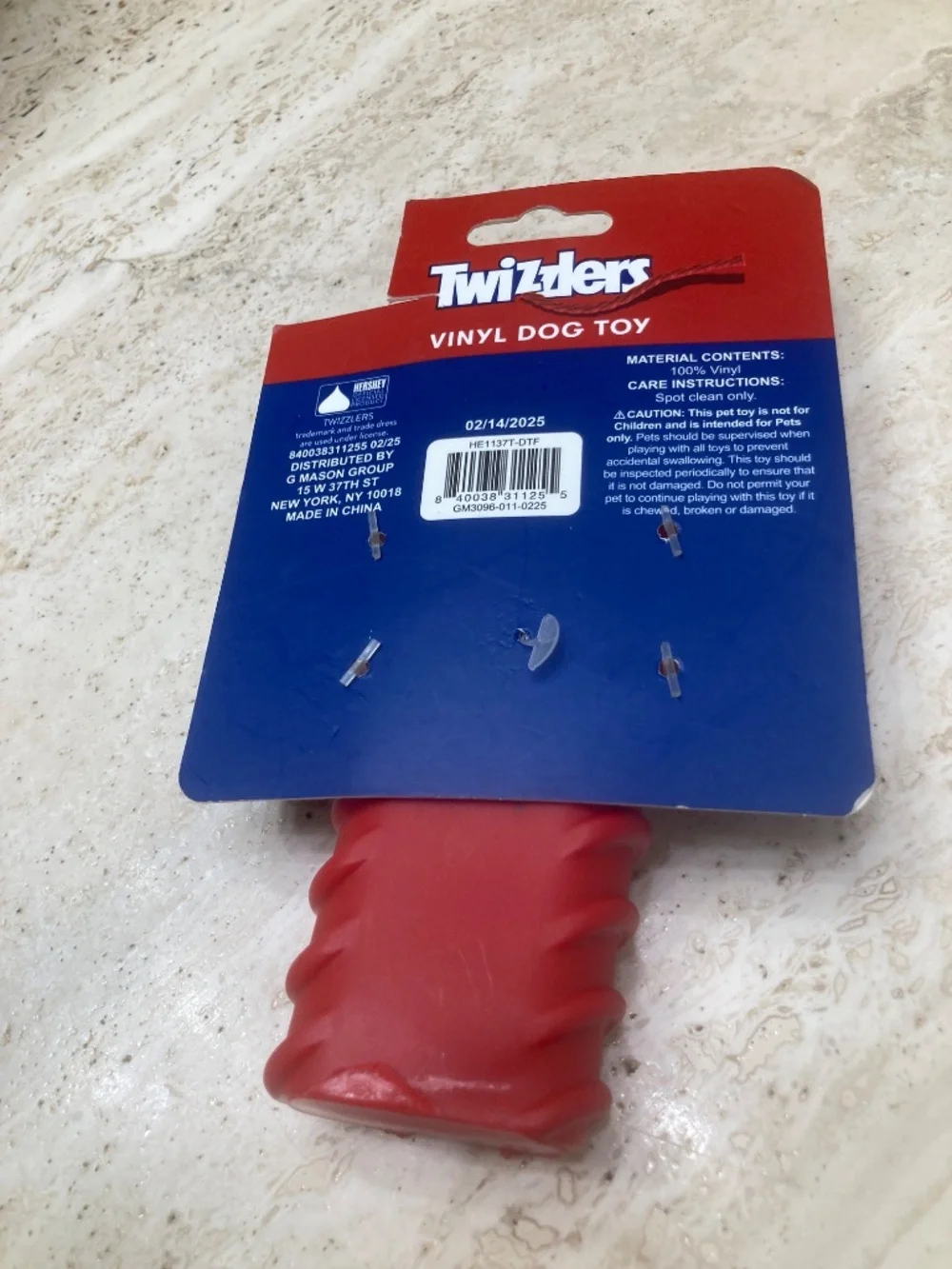 Twizzlers Vinyl Dog Toy